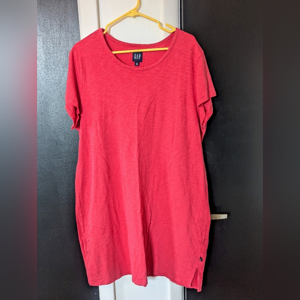GAP Women's Coral T-shirt Dress